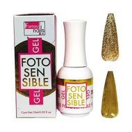 Gel fotosensible dorado